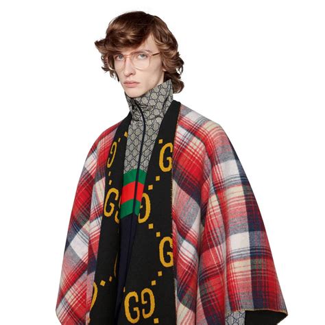 fake gucci poncho|gucci poncho black.